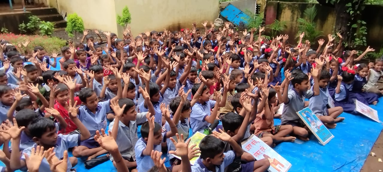 Distribution of Educational Items  at Dahanu and Pune