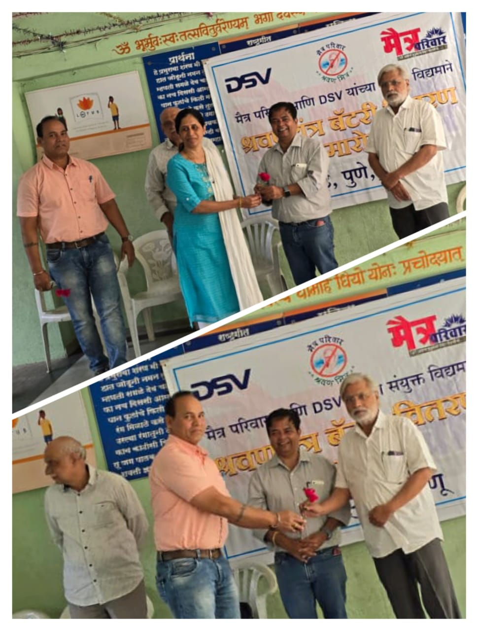 Shravan Maitra – Distribution of Hearing aid batteries in Pune